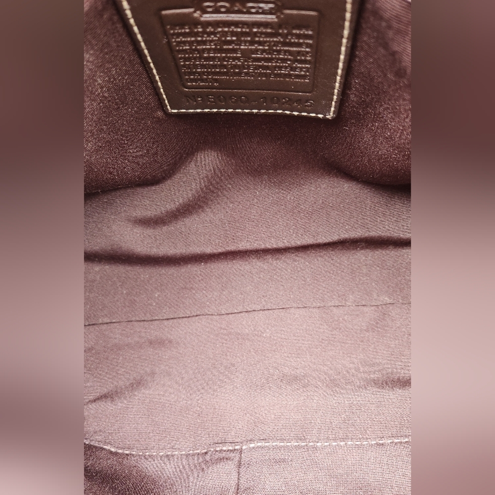 Vintage Coach Signature Hampton Satchel - Picture 7 of 13